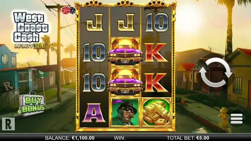 West Coast Cash Infinity Reels slot screenshot 1