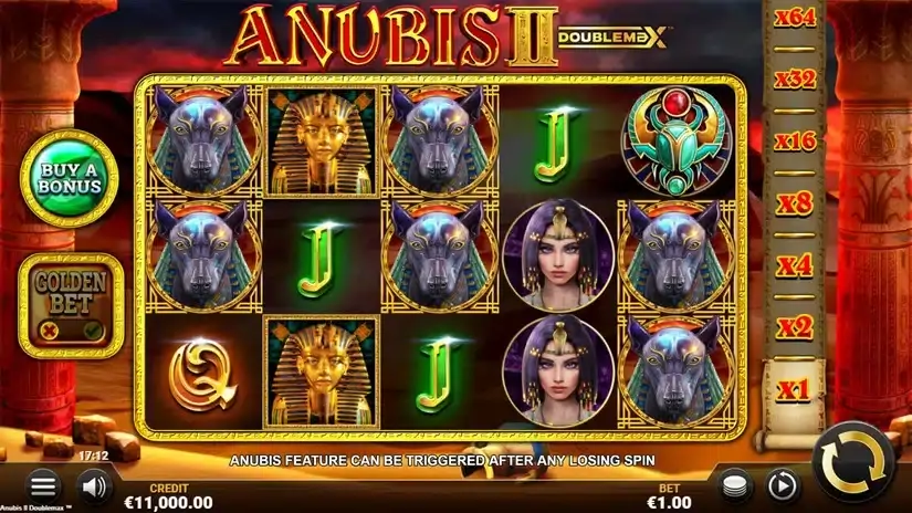 Anubis 2 DoubleMax slot screenshot 1