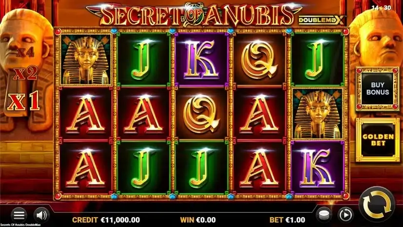 Secret of Anubis DoubleMax slot screenshot 1