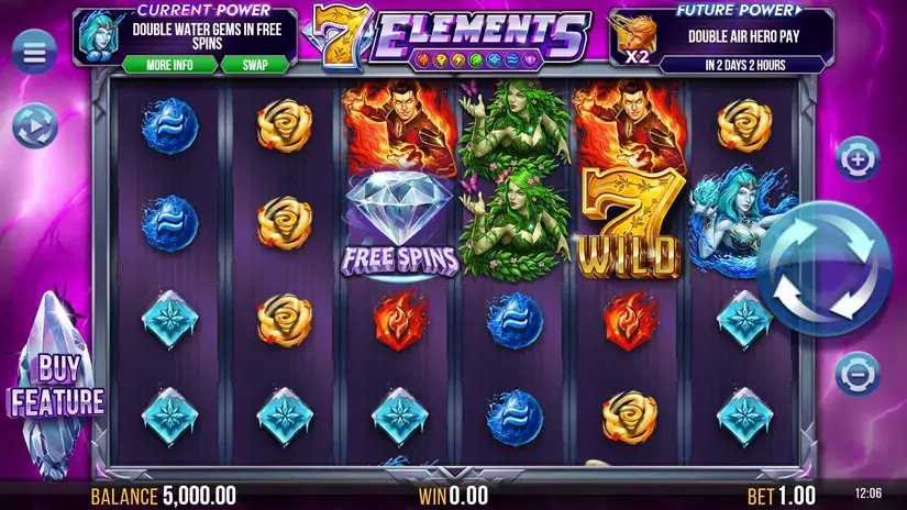 7 Elements slot screenshot 