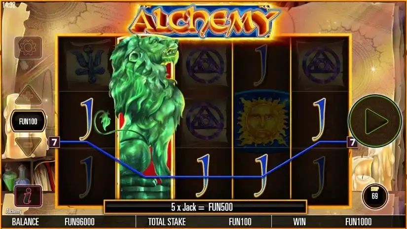 Alchemy slot screenshot 3