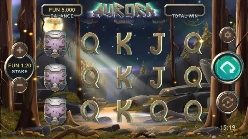 Aurora slot screenshot 