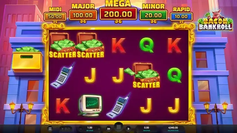 Bacon Bankroll slot screenshot 2