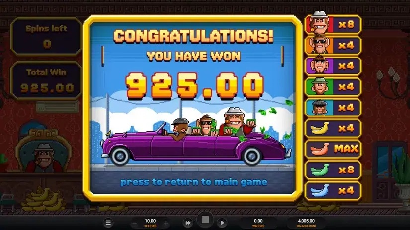 Banana Town slot screenshot 