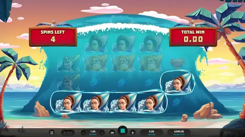 Cowabunga Dream Drop slot screenshot 4