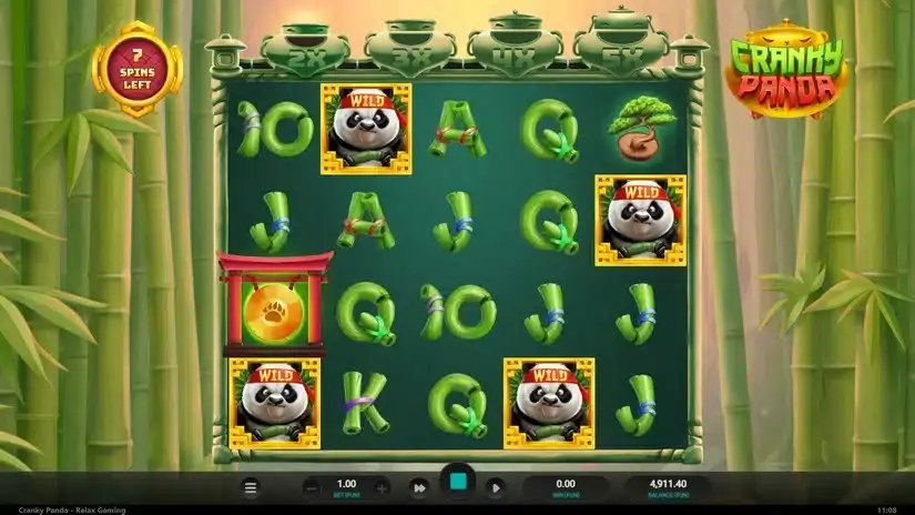 Cranky Panda slot screenshot 4
