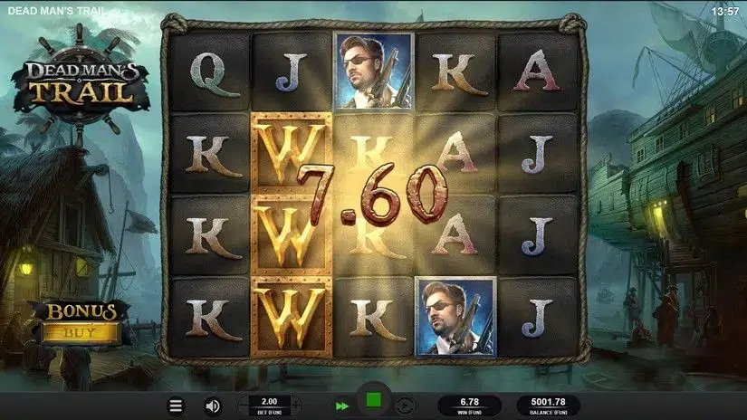 Dead Mans Trail slot screenshot 2