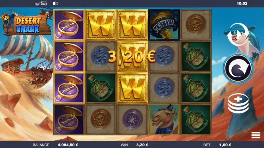 Desert Shark slot screenshot 2