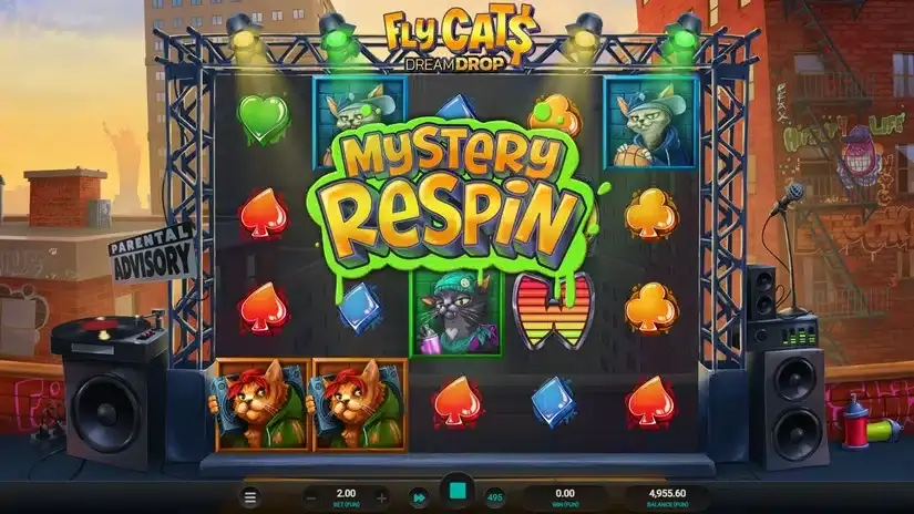 Fly Cats Dream Drop slot screenshot 3