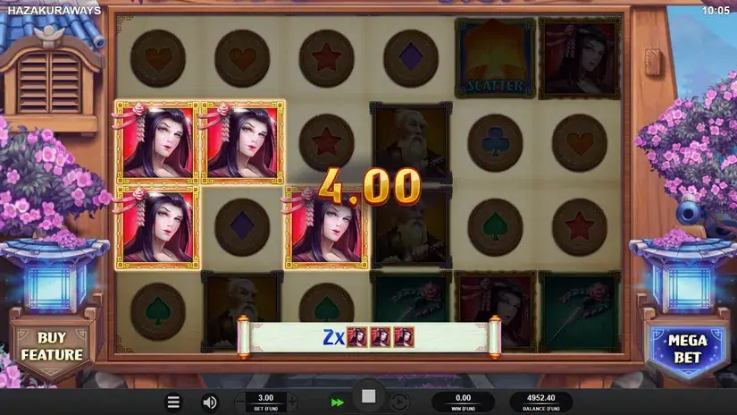 Hazakura Ways slot screenshot 2