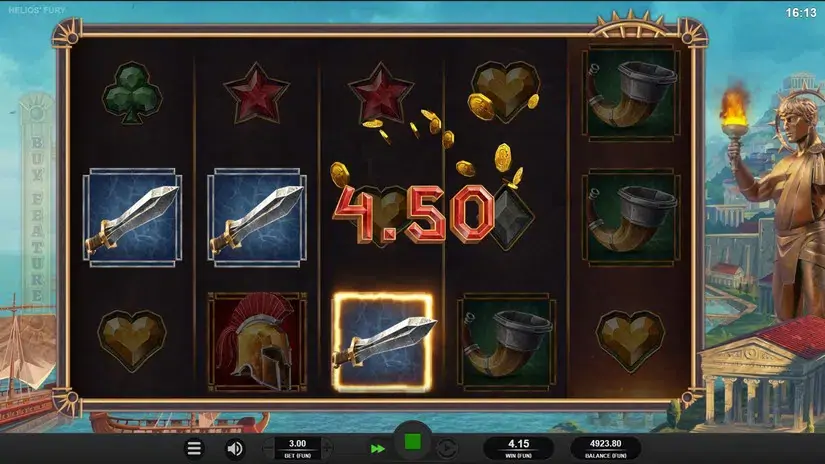 Helios Furya slot screenshot 2