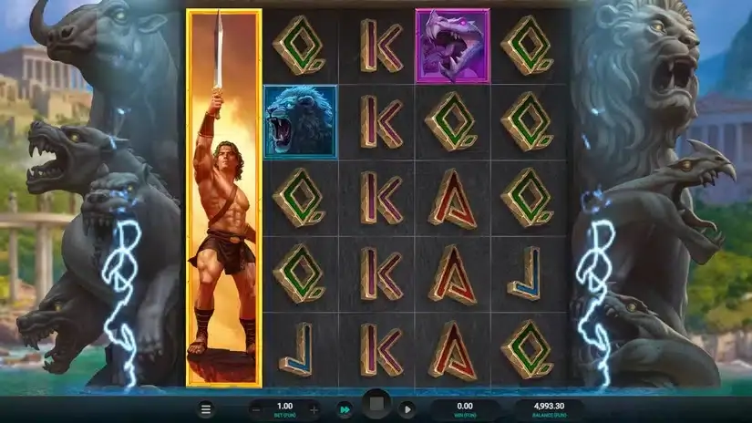 Hercules Unleashed Dream Drop slot screenshot 3