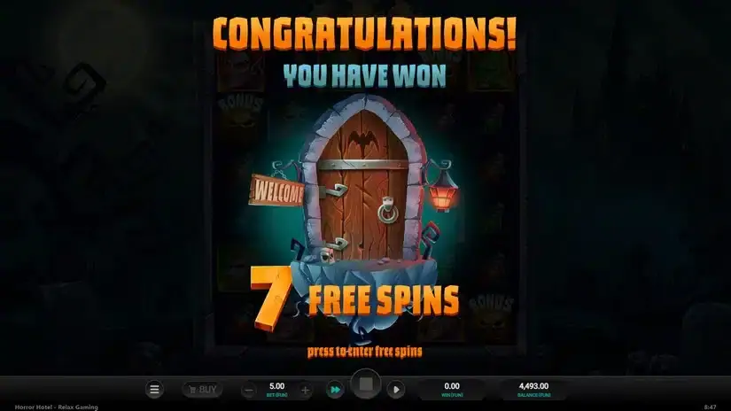 Horror Hotel slot screenshot 4