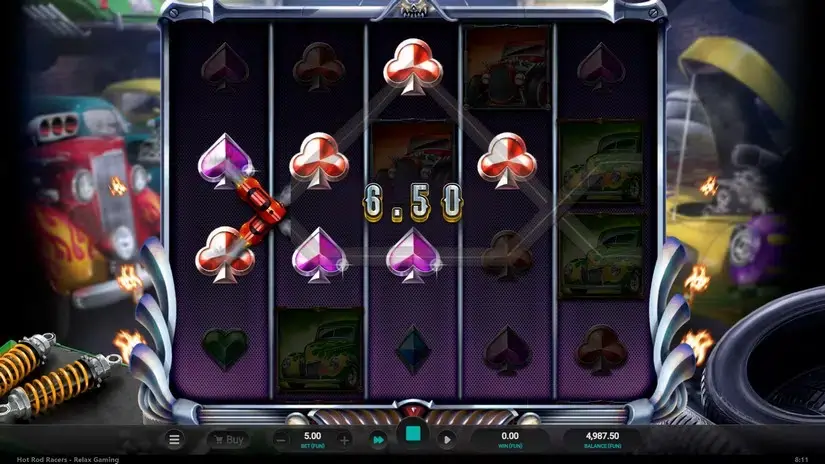 Hot Rod Racers slot screenshot 2