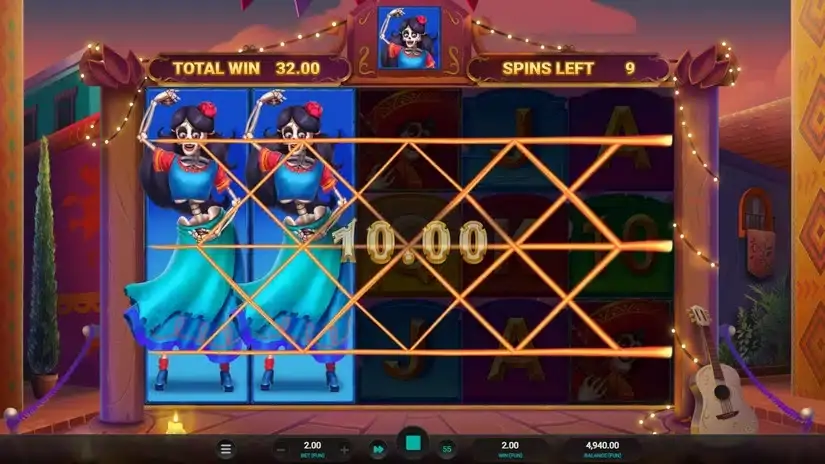 Los Cuatro Esqueletos slot screenshot 5