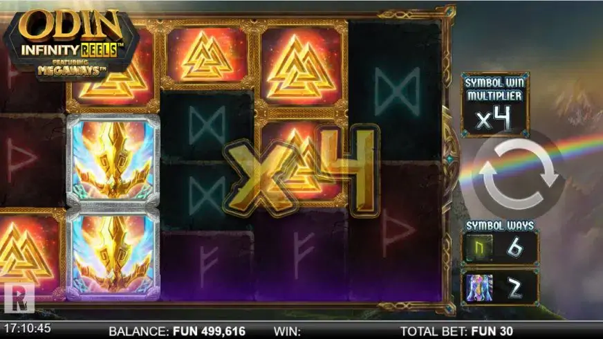 Odin Infinity Reels Megaways slot screenshot 
