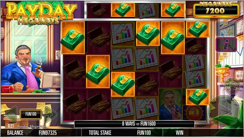 Payday Megaways slot screenshot 4