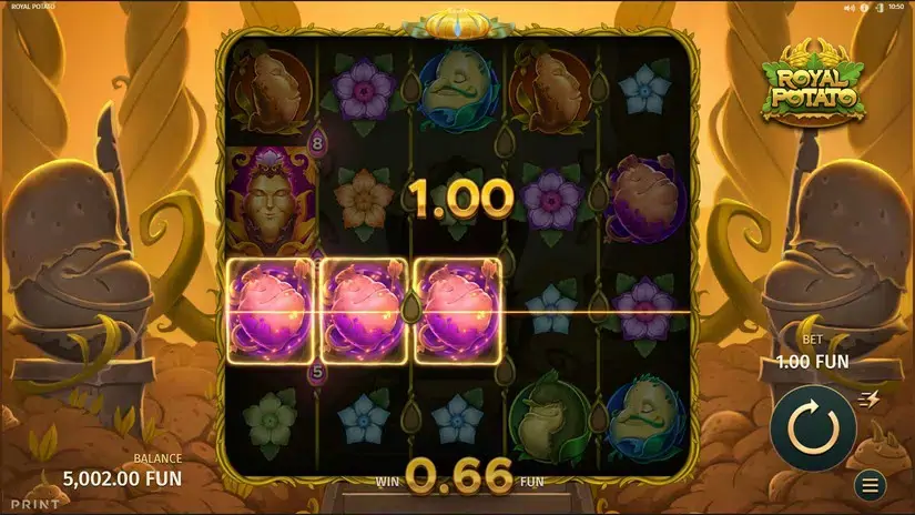 Royal Potato slot screenshot 2