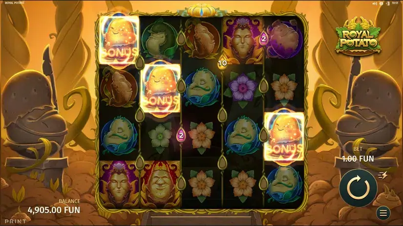 Royal Potato slot screenshot 3
