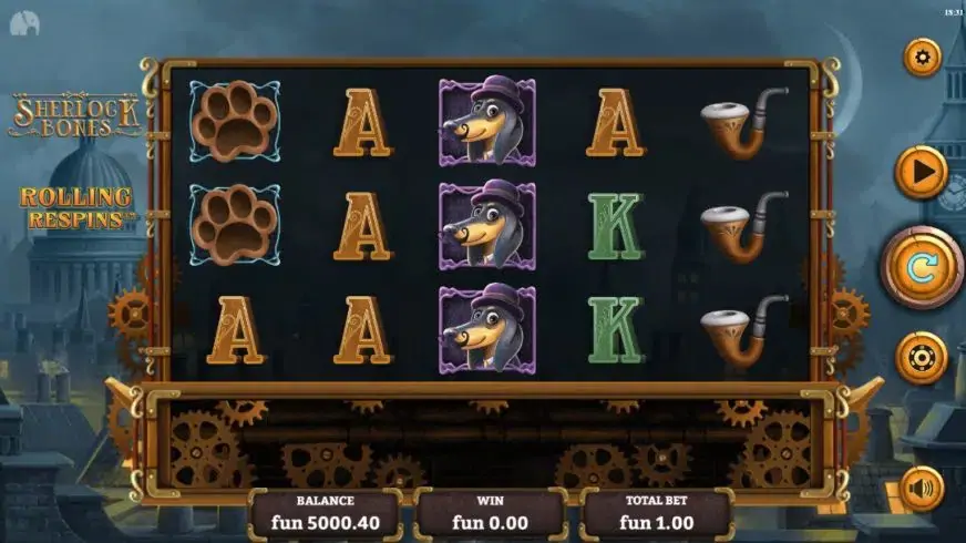 Sherlock Bones slot screenshot 