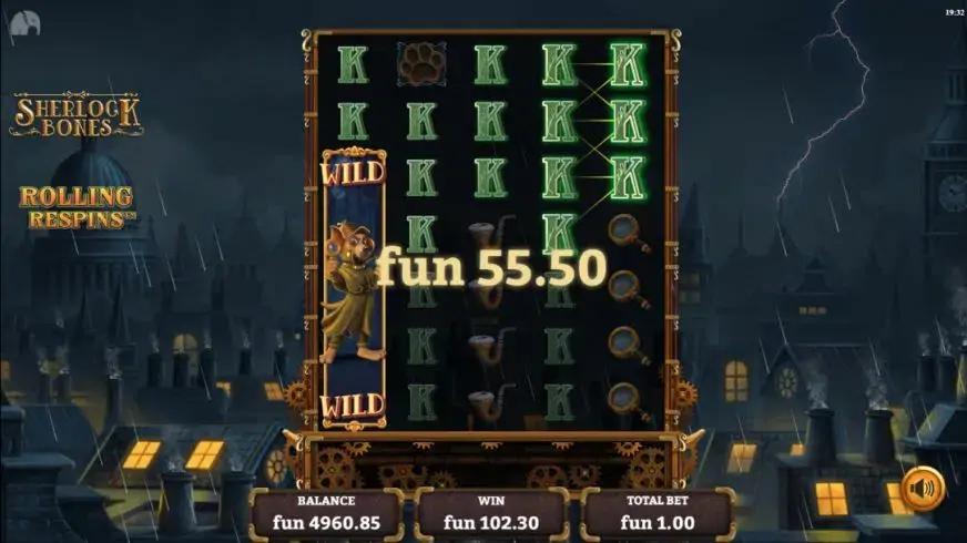 Sherlock Bones slot screenshot 