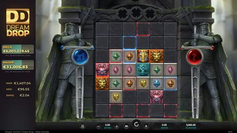 Templar Tumble 2 Dream Drop slot screenshot 