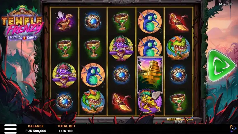 Temple Frenzy Lightning Chase slot screenshot 1