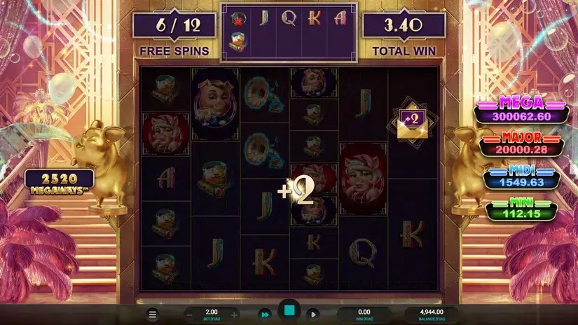 The Great Pigsby Megapays slot screenshot 6