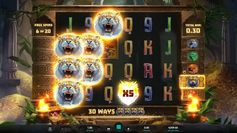 Tiger Shrine slot screenshot 