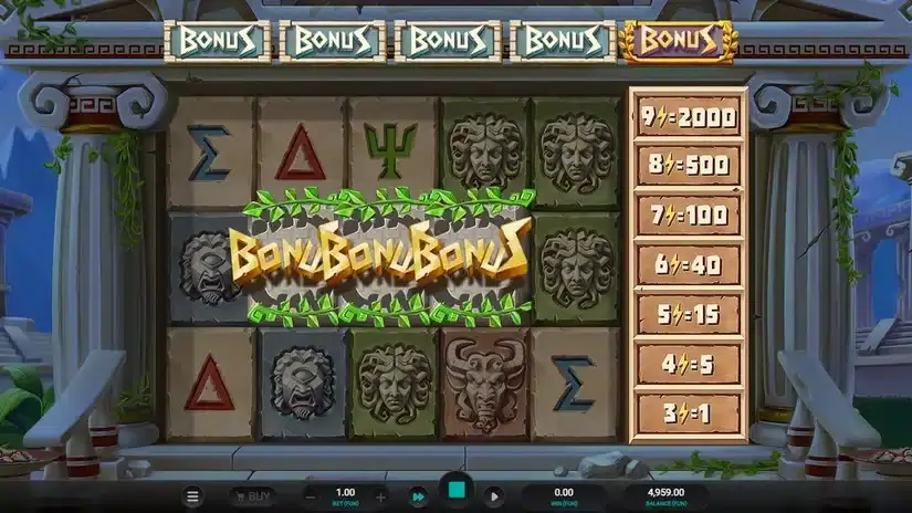 Titan Strike slot screenshot 2