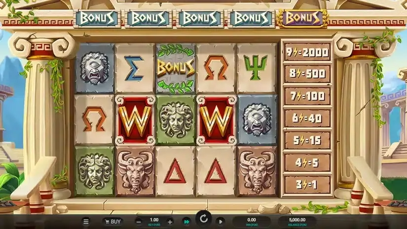 Titan Strike slot screenshot 