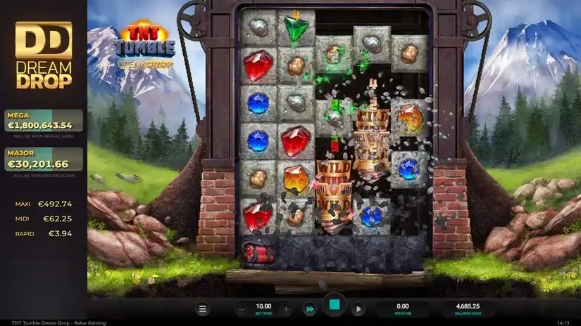 TNT Tumble Dream Drop slot screenshot 6