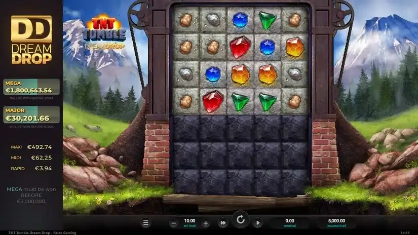TNT Tumble Dream Drop slot screenshot 