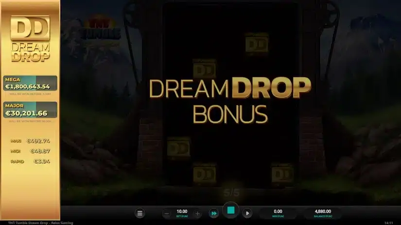 TNT Tumble Dream Drop slot screenshot 3