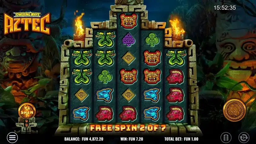 Towering Ways Aztec slot screenshot 4