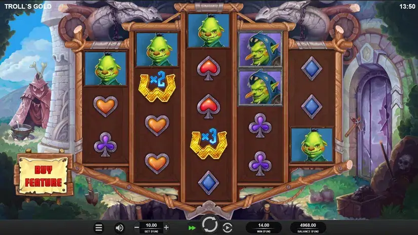 Troll’s Gold slot screenshot 2