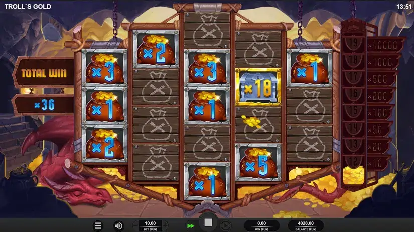 Troll’s Gold slot screenshot 4