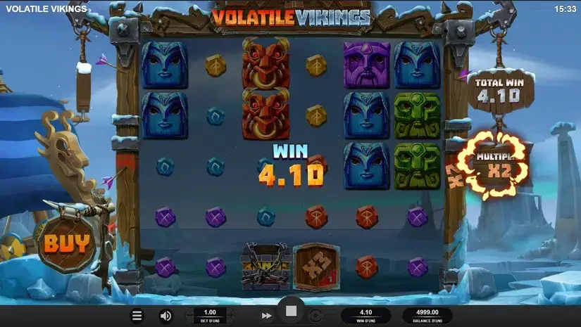 Volatile Vikings slot screenshot 2