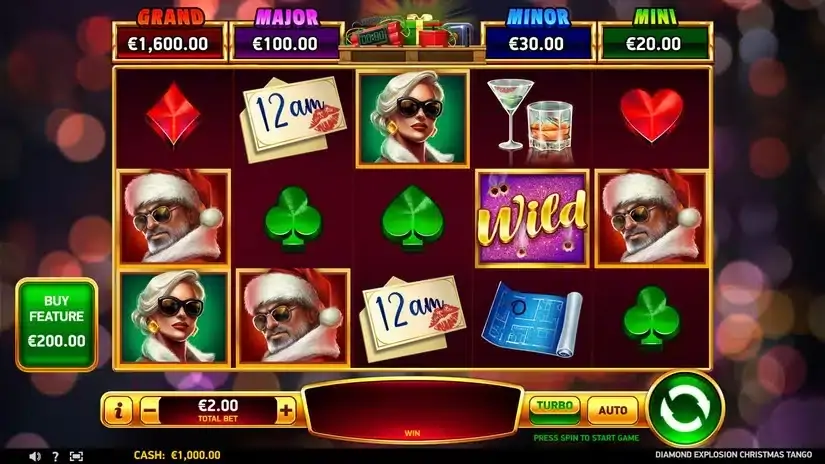 Diamond Explosion Christmas Tango slot screenshot 1