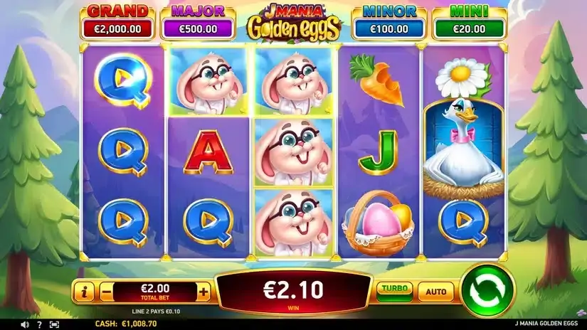 J Mania Golden Eggs slot screenshot 2
