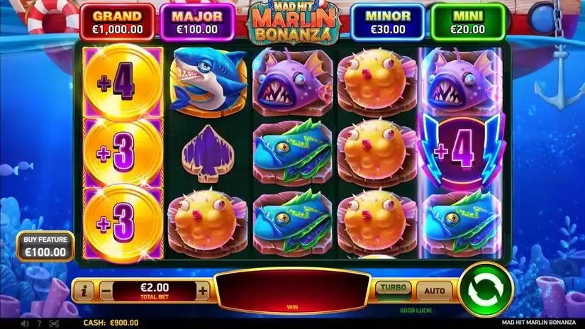 Mad Hit Marlin Bonanza slot screenshot 2