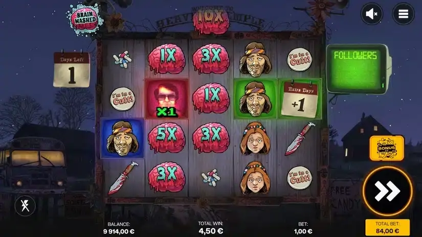 Brainwashed slot screenshot 