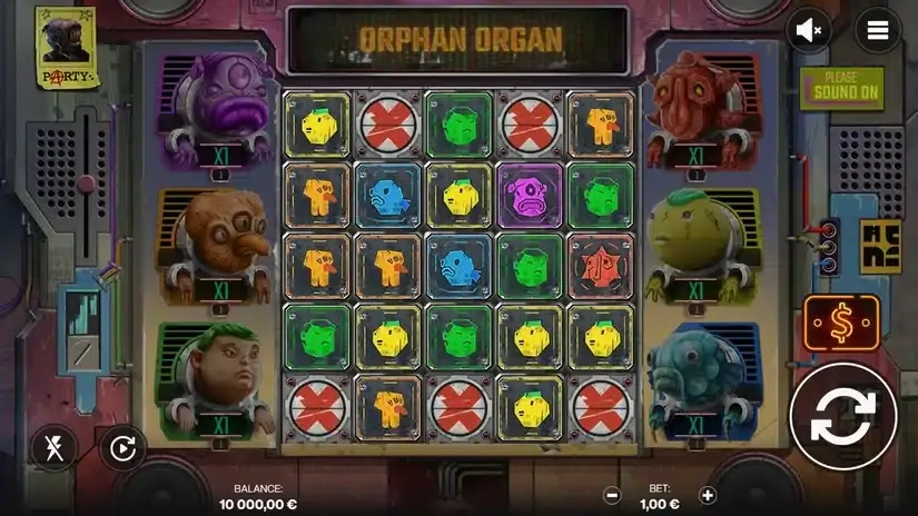 Orphan Organ slot screenshot 