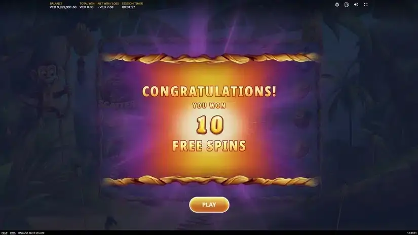 Banana Blitz Deluxe slot screenshot 6