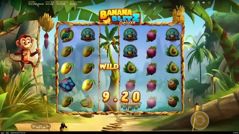 Banana Blitz Deluxe slot screenshot 2