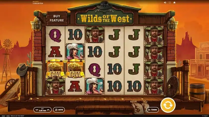 Wilds of the West slot screenshot 