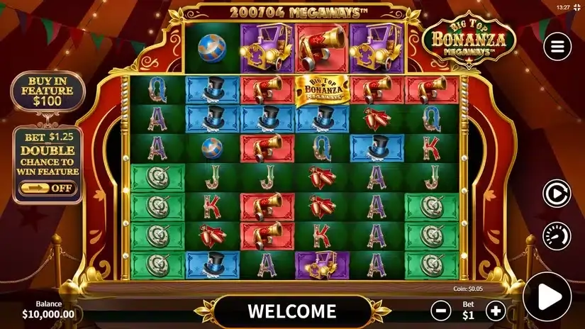 Big Top Bonanza Megaways slot screenshot 