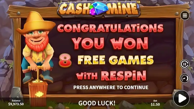 Cash Mine slot screenshot 3