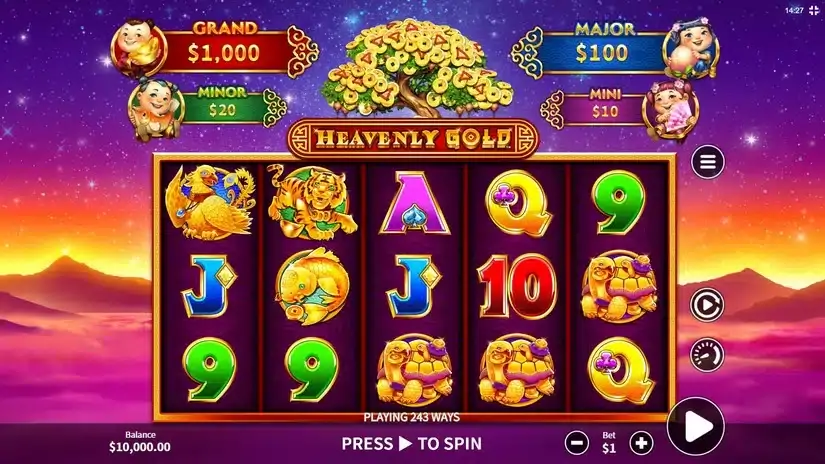 Heavenly Gold slot screenshot 1