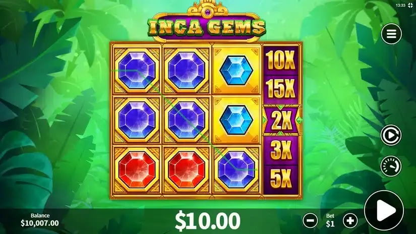 Inca Gems slot screenshot 2